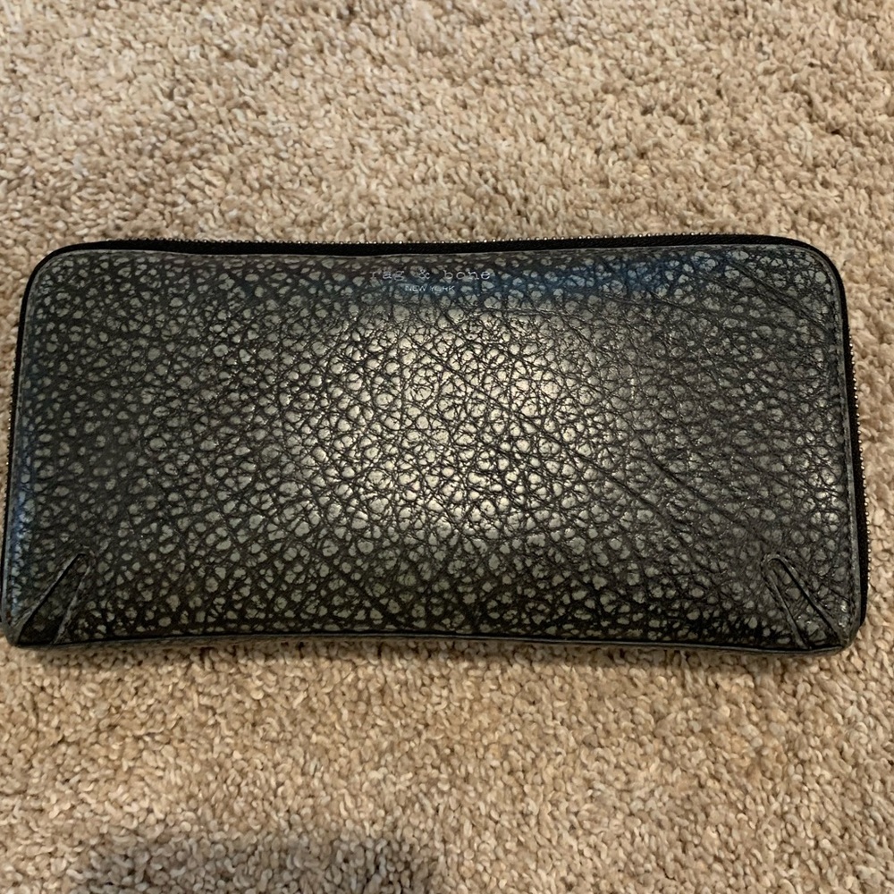 Grey Rag and Bone large wallet